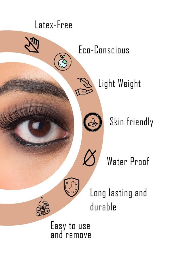 BOBI False Eyelash, Eye Makeup Lash Dynamic D Curl Long Natural 5D Volume Eyelashes | 15mm Soft, Comfortable, Non-irritating, Lightweight, Synthetic Hair, Reusable Lashes For Women (DC11)- 1 Pair - Image 5