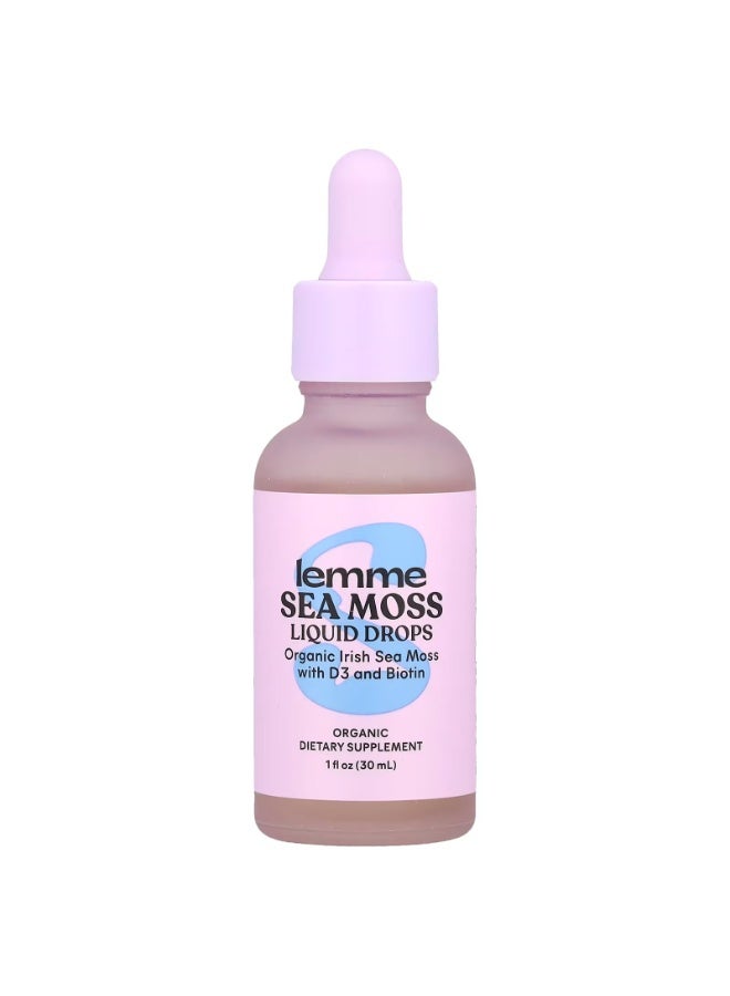 Lemme, Organic Sea Moss Liquid Drops, 1 fl oz (30 ml) - Image 1