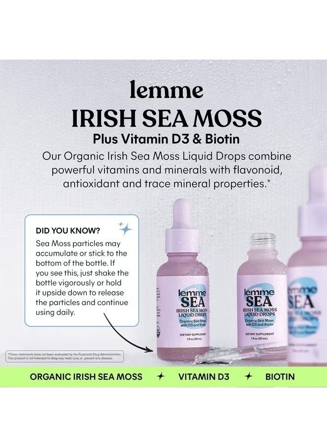 Lemme, Organic Sea Moss Liquid Drops, 1 fl oz (30 ml) - Image 2