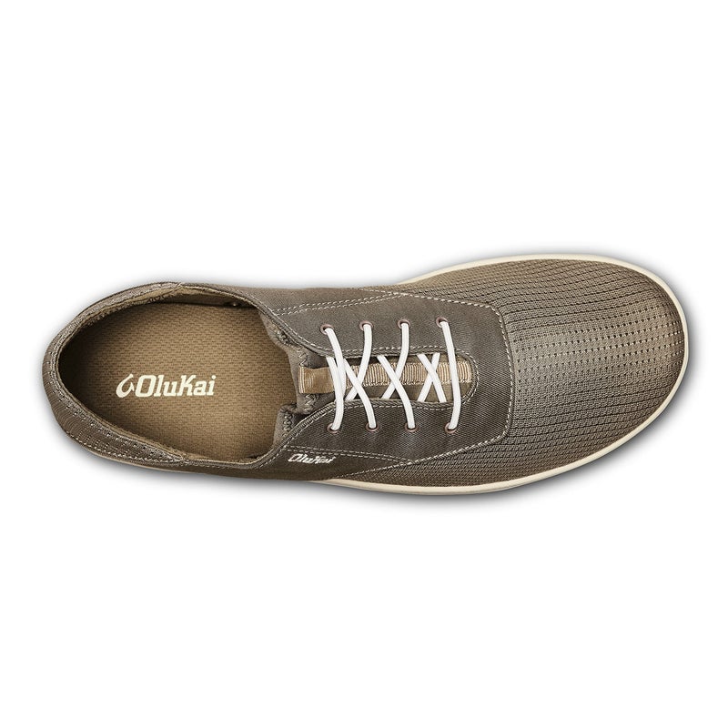OLUKAI Nohea Moku Men's No Tie Boat Shoes, Breathable & Quick Dry Mesh, Effortless Design & Barefoot Wearability, All-Day Comfort & Support, Clay/Tapa, 10 - Image 4