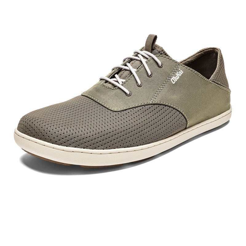 OLUKAI Nohea Moku Men's No Tie Boat Shoes, Breathable & Quick Dry Mesh, Effortless Design & Barefoot Wearability, All-Day Comfort & Support, Clay/Tapa, 10 - Image 1