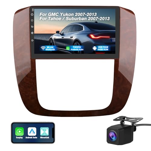 Votheon Android 13 Car Stereo for GMC Yukon Chevy Tahoe Radio Upgrade, 9" Touchscreen with Wireless CarPlay & Android Auto, 2GB+64GB, Backup Camera - Image 1