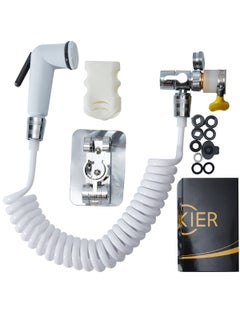 LUCKIER LUCKIER Shattaf Bidet Sprayer Toilet Sprayer, High Pressure Shatafa Kit with 3meters Hose and Universal Adapter for Taps Diameter 13-24mm. Suitable for home/hotel/bathroom/muslim shower travel  - Image 1