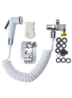 LUCKIER LUCKIER Shattaf Bidet Sprayer Toilet Sprayer, High Pressure Shatafa Kit with 3meters Hose and Universal Adapter for Taps Diameter 13-24mm. Suitable for home/hotel/bathroom/muslim shower travel  - Image 2