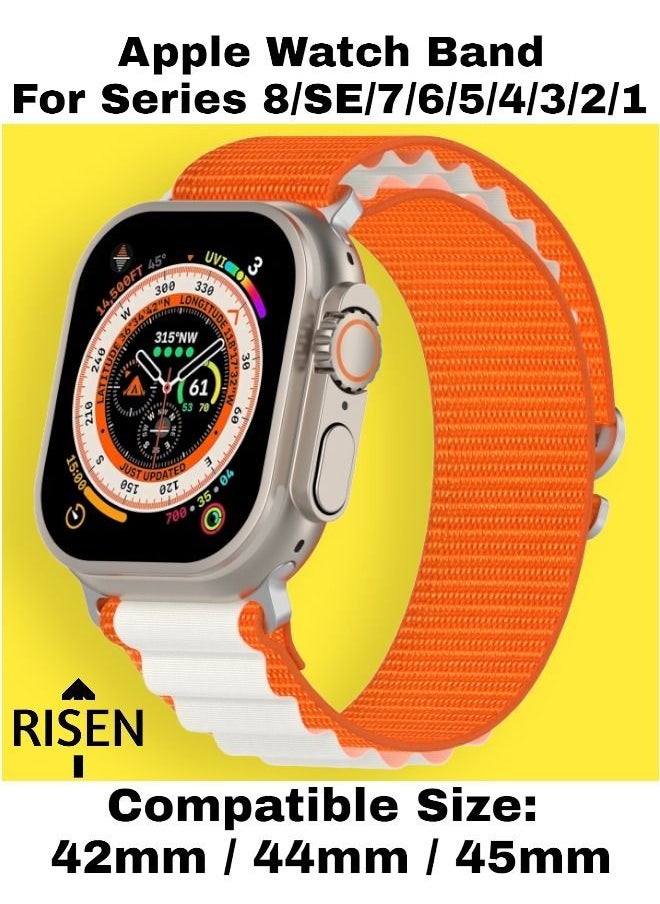 Risen 42mm 44mm 45mm Apple Watch Band For Series 8/SE/7/6/5/4/3/2/1 Strap For Apple Watch Compatible Sizes 42mm / 44mm / 45mm  - Image 1