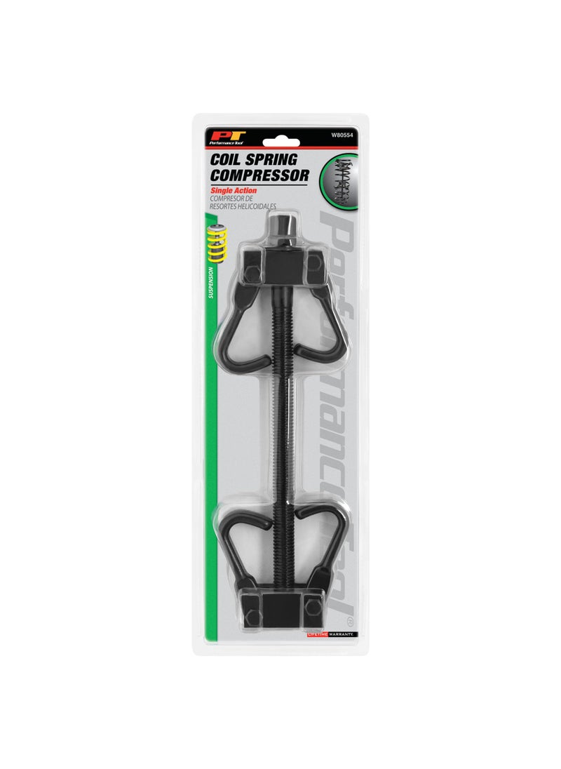 Performance Tool W80554 Coil Spring Compressor for Vehicle Maintenance and Repair with Tempered Chrome Steel Jaws