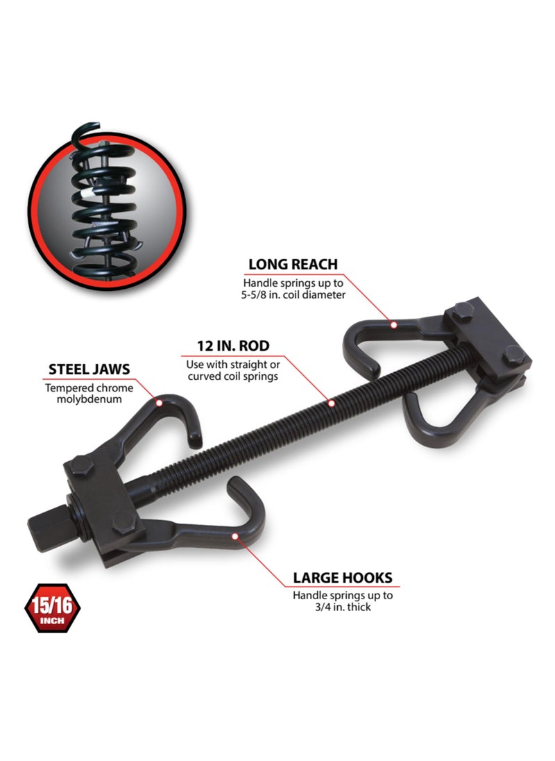 Performance Tool Performance Tool W80554 Coil Spring Compressor for Vehicle Maintenance and Repair with Tempered Chrome Steel Jaws  - Image 2