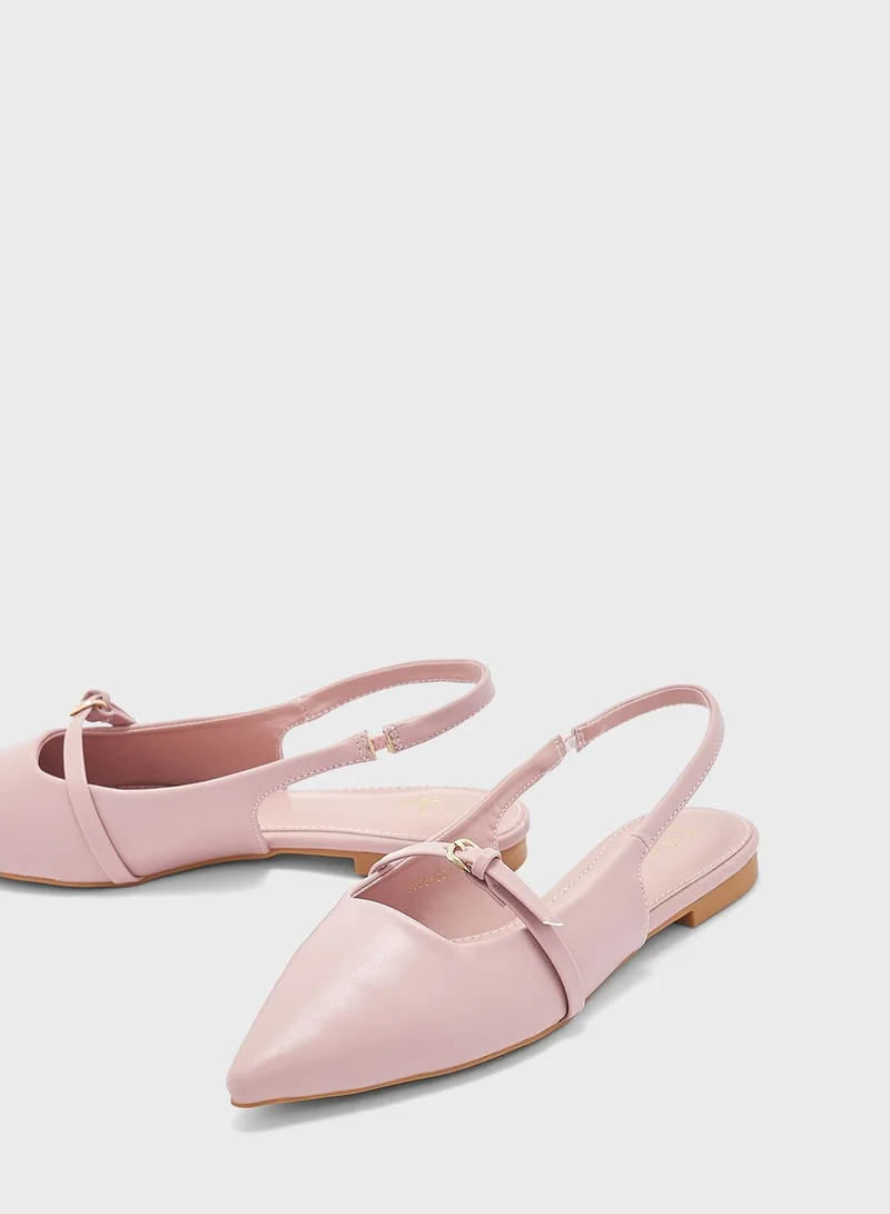 ايلا Pointed Slingback Flat Shoe