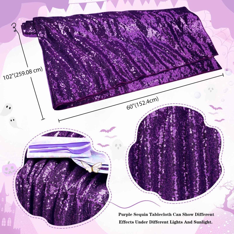 كوين دريم Queendream Sequin tablecloth 60 "" x102 " - Image 4