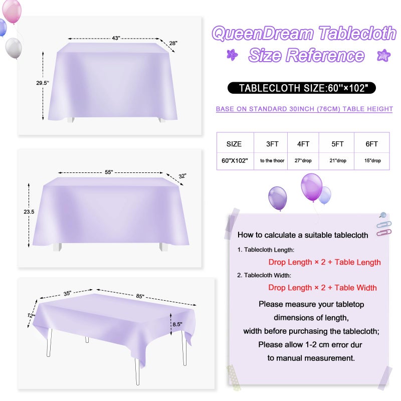 كوين دريم Queendream Sequin tablecloth 60 "" x102 " - Image 5