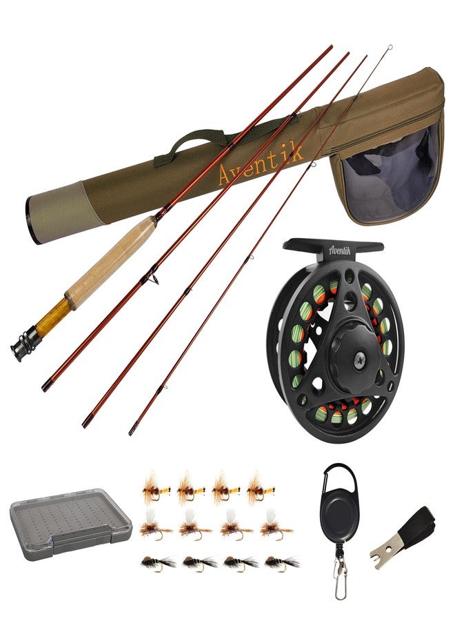 Eupheng Extreme Fly Fishing Combo Kit Starter Fly Rod and Reel Outfit, Fishing Accessories and Equipment, with One Travel Case (8'1'' LW3/4 Fly Rod Kit) - Image 1