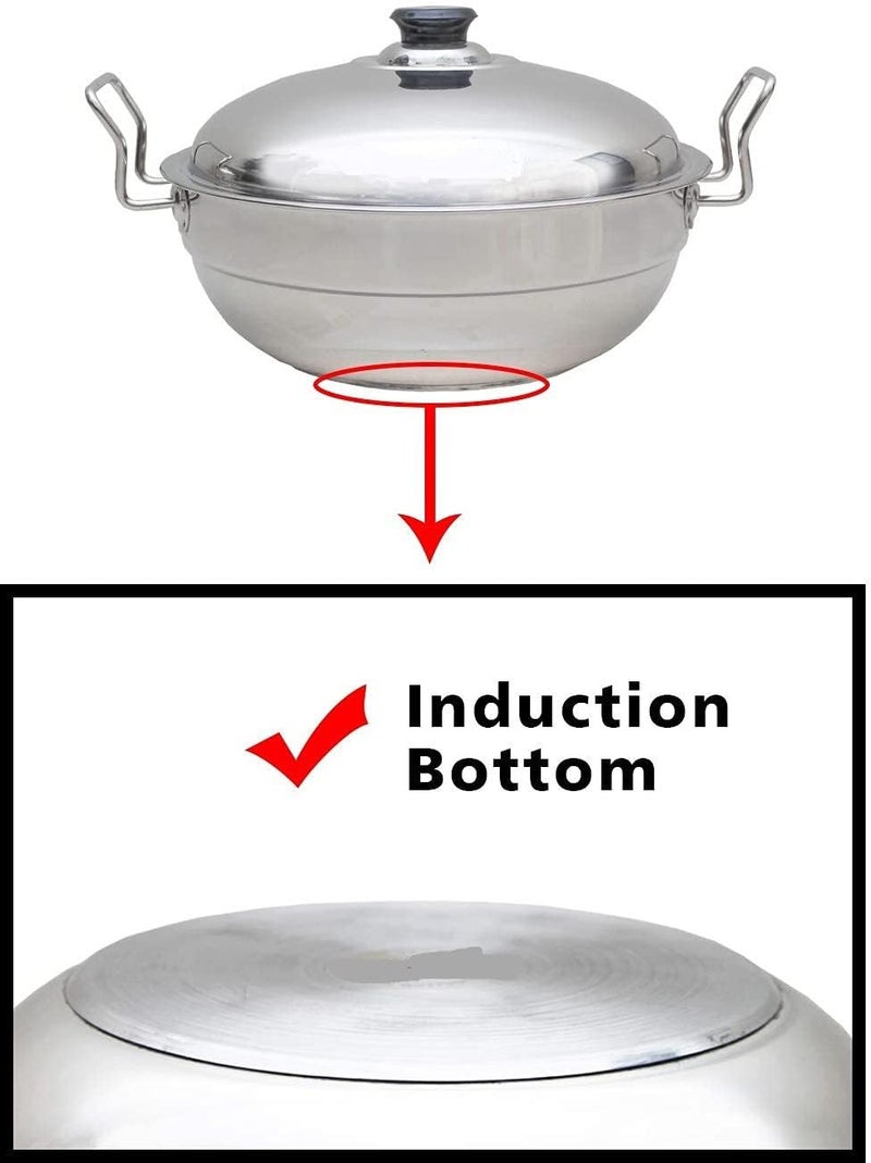 WayMore® Stainless Steel Idli Cooker with Induction Bottom (28.5 cm) | 7-in-1 Big Size Multi Kadai Steamer with 7 Plates (Idli, Mini Idli, Dhokla, Patra & Momos) - Image 2