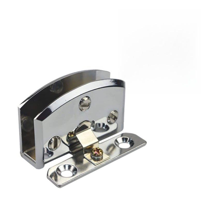 Brushed Nickel Zinc Alloy Glass Clamp Hinge Fixation For Square Glass Panels - Image 2