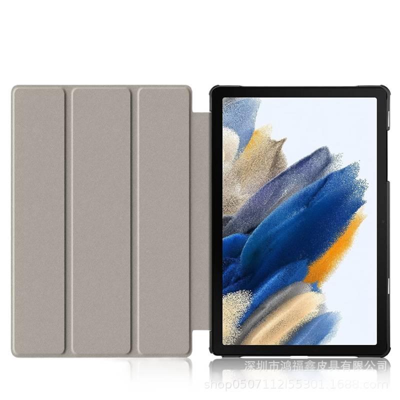 حافظة سامسونج تاب باللون أصفر مع غطاء حماية ووظيفة حامل وحمل يومي للتابلت بوظيفة حامل Samsung Tab Folio قابلة للطي متوافقة مع عدة موديلات سامسونج جالكسي تاب للهدايا سهل الحمل - Image 5