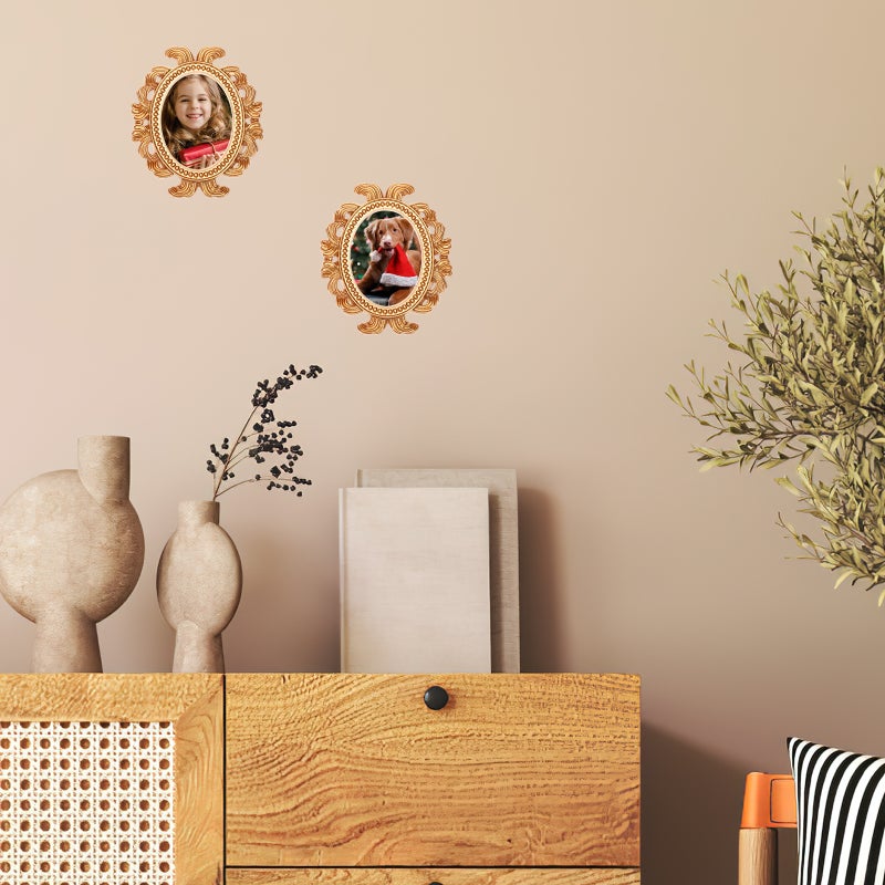 🏠 إطارات صور من الراتنج بتصميم قديم للمنزل والمكتب 9 2 8 سم زخارف ديكورية 6 قطع - Image 3