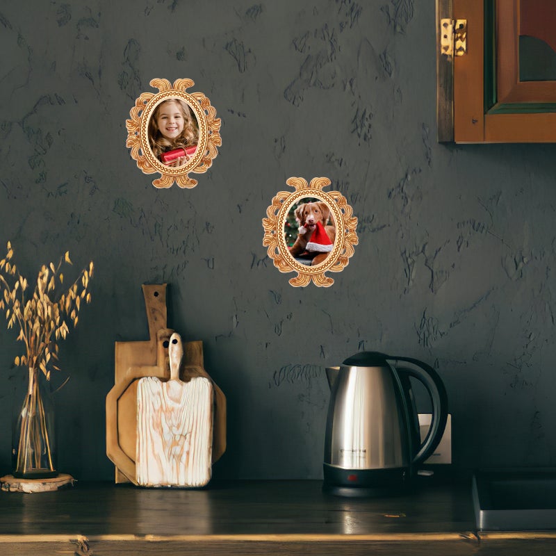 🏠 إطارات صور من الراتنج بتصميم قديم للمنزل والمكتب 9 2 8 سم زخارف ديكورية 6 قطع - Image 2