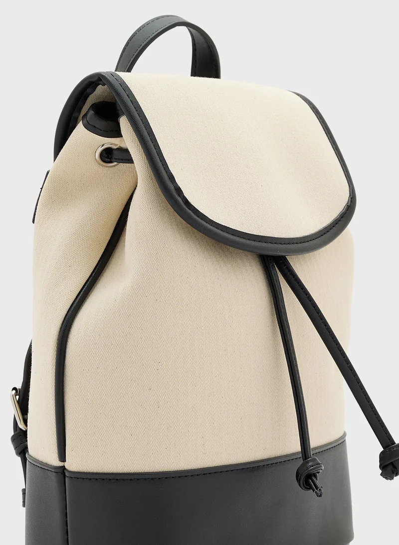 Ginger Minimalist Color Block Backpack