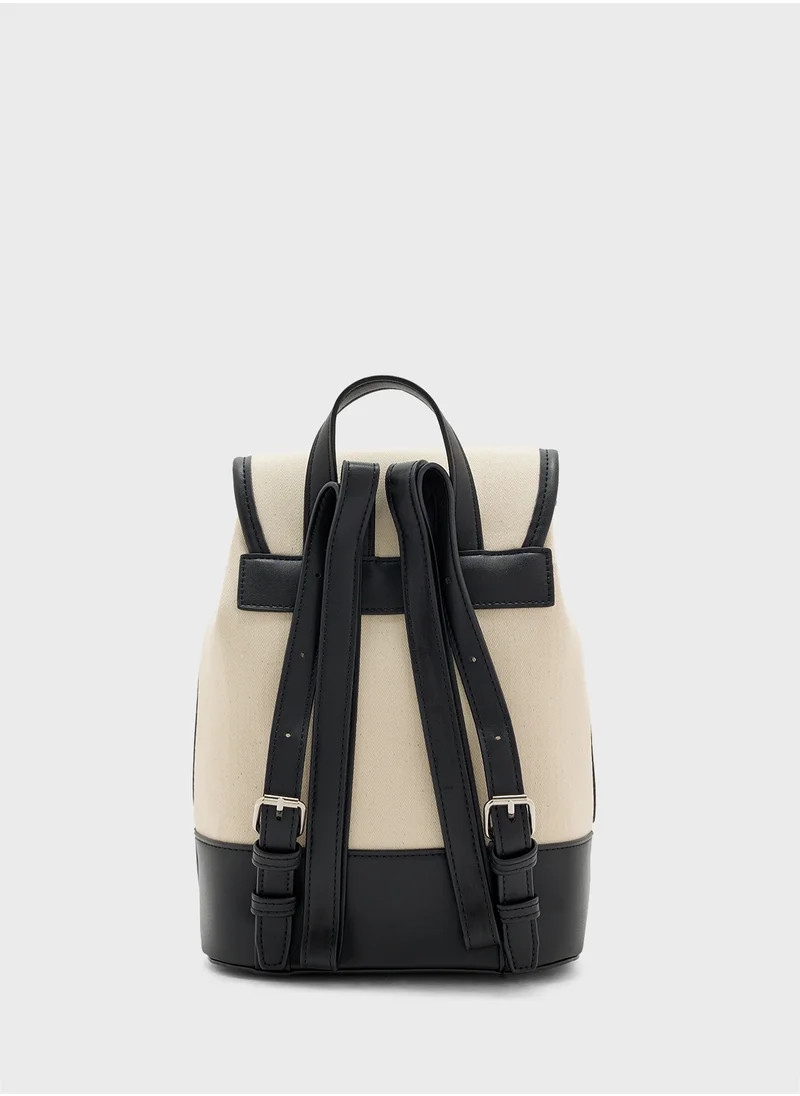 Ginger Minimalist Color Block Backpack