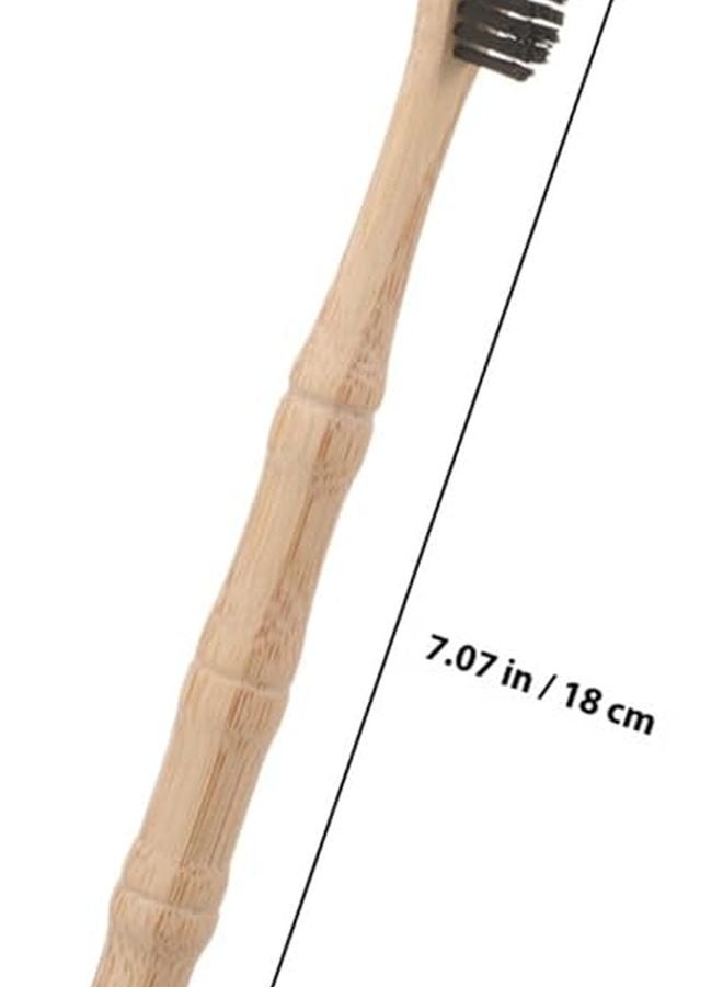 VALICLUD Soft Bristle Toothbrush 4 Pack Blue Ergonomic Handle for Adults Travel Oral Care - Image 3