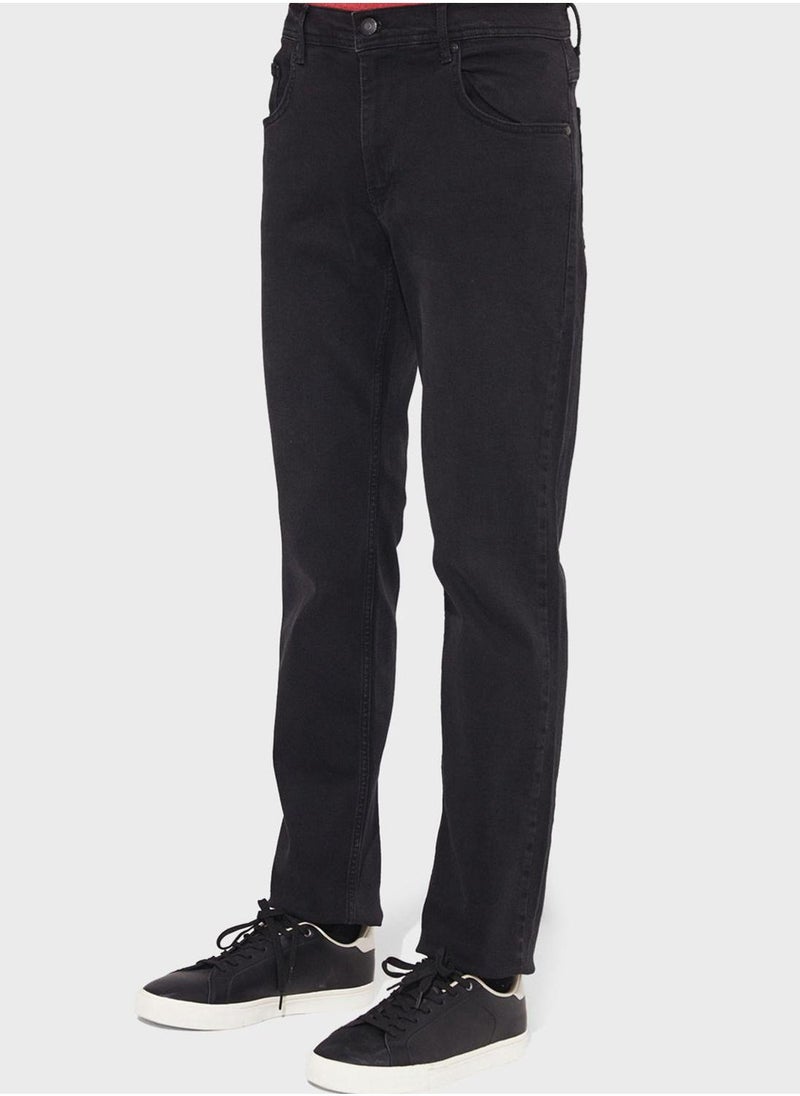JUNE Essential Straight Fit Trousers - Image 1