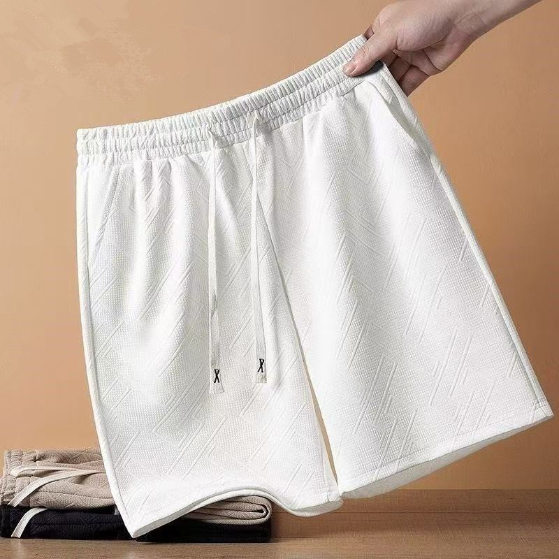 Summer Trendy Brand Summer Cotton And Linen Lace-Up Men'S Comfortable Casual Shorts - Image 1