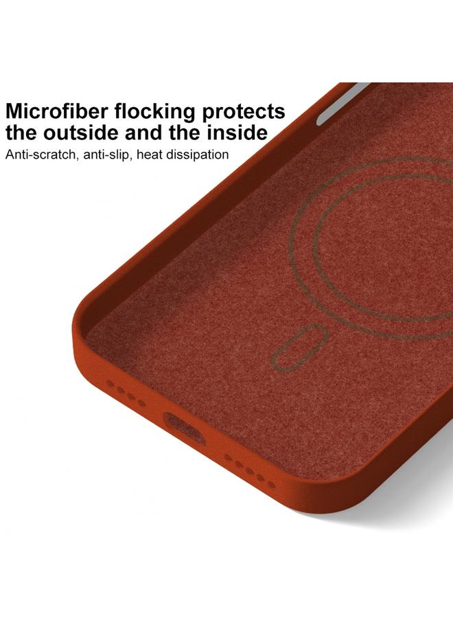 Zaboon Case For iPhone 13 Pro Skin Feel Fine Leather Texture Metal Lens Frame MagSafe Phone Case - Image 5