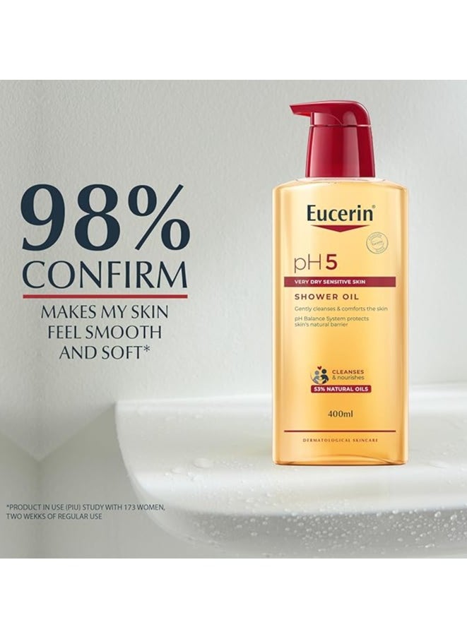 Eucerin Eucerin pH5 Shower Oil for Dry & Sensitive Skin, 400ml  - Image 2