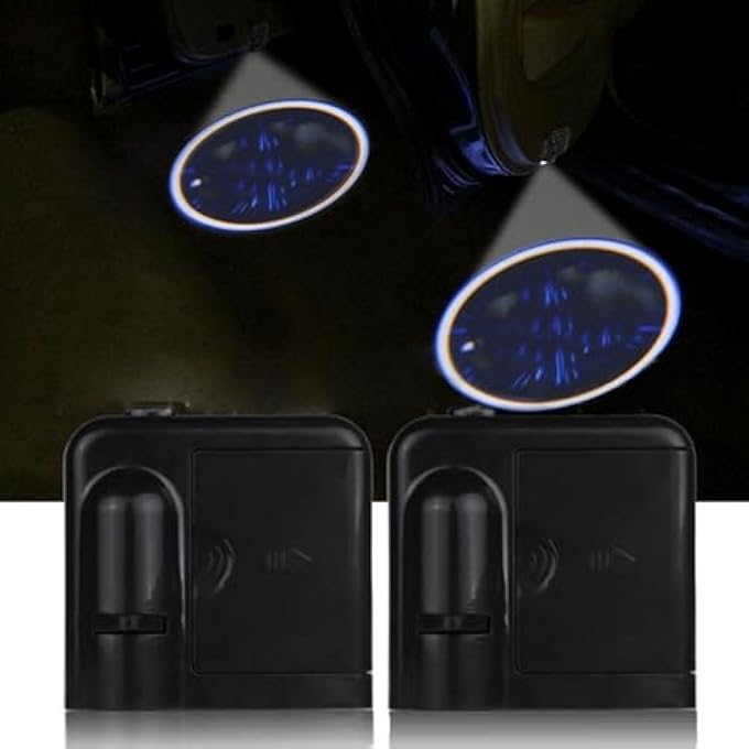 Jectse Car Door Lights Car Door Led Projector Lights Easy To Install For Vehicles Type 1 - Image 4