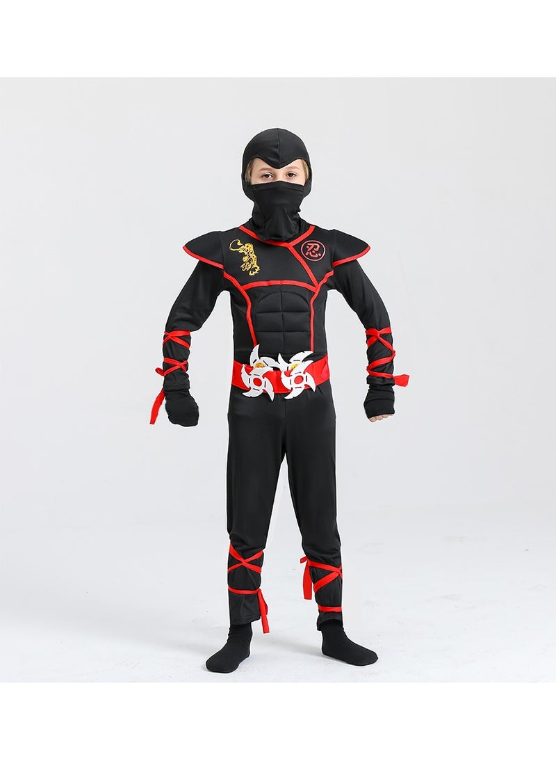 Creations Ninja Costume for Kids, Deluxe Ninja Cosplay Halloween Costume for Boys Dress Up - Image 3
