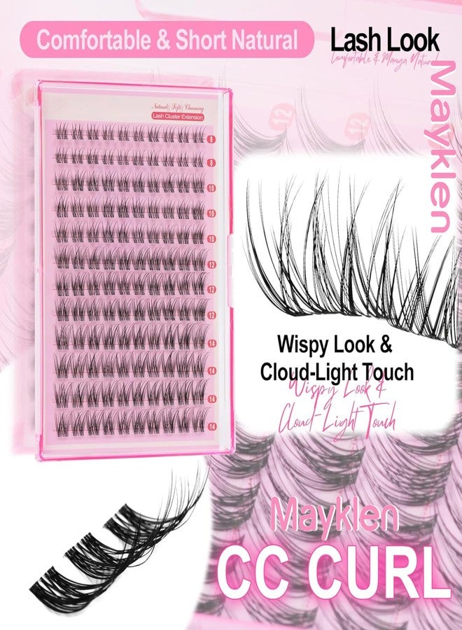Mayklen 120Pcs Cluster Eye Lashes For Women 8-14MM Size Cluster Eyelashes Extension Kit Lash Clusters With Bond & Seal and Tweezers For False Eyelashes Curly - Image 4