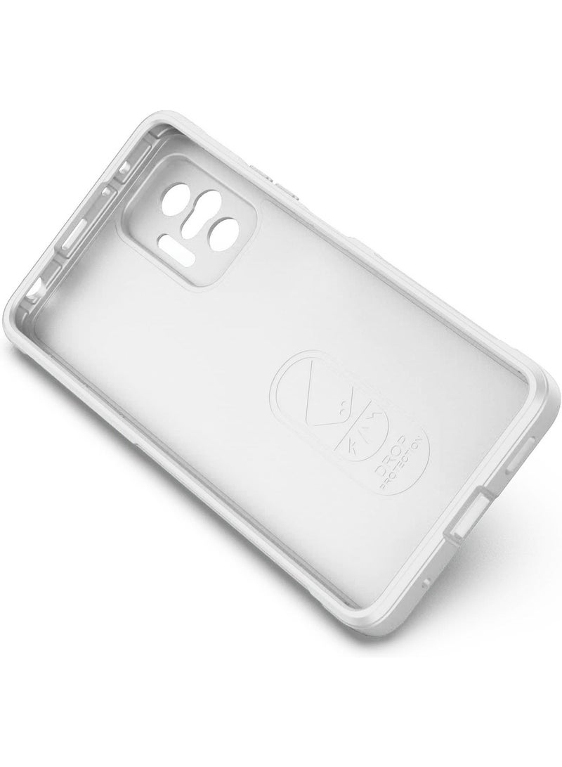 Premium Protection Back Silicone Case Compatible with Xiaomi Redmi Note 10 Pro 4G/Note 10 Pro Max Magic Shield Shockproof Case with Camera Protection (White) - Image 2