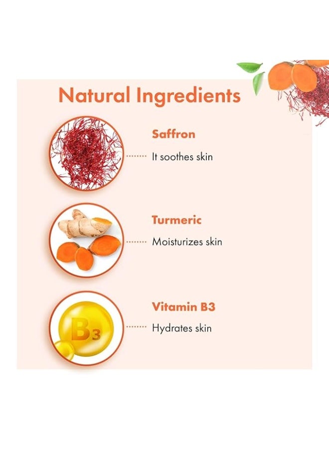 Good Vibes Ubtan Insta Glow Toner, 120 ml | Refreshing Hydrating Detoxifying Face Toner for All Skin Types | With Turmeric, Saffron, Vitamin B3 | Vegan, No Alcohol, Parabens, Sulphates & Mineral Oil - Image 3