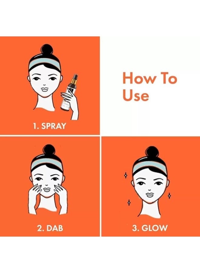 Good Vibes Ubtan Insta Glow Toner, 120 ml | Refreshing Hydrating Detoxifying Face Toner for All Skin Types | With Turmeric, Saffron, Vitamin B3 | Vegan, No Alcohol, Parabens, Sulphates & Mineral Oil - Image 4