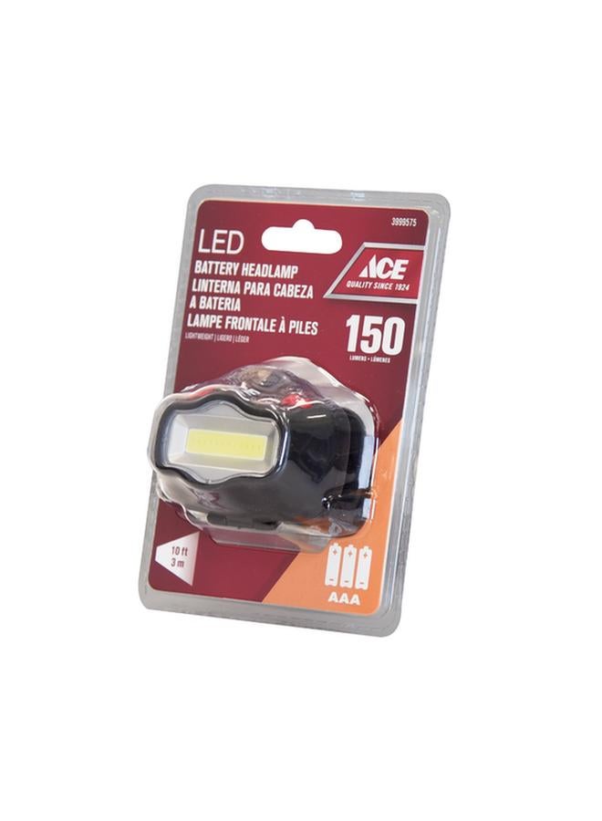 ACE High-Quality 150-Lumens LED Battery Headlamp Black 3999575 - Image 2