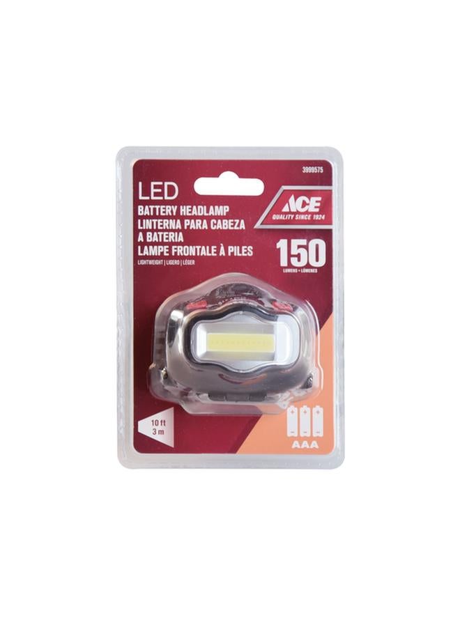 ACE High-Quality 150-Lumens LED Battery Headlamp Black 3999575 - Image 1