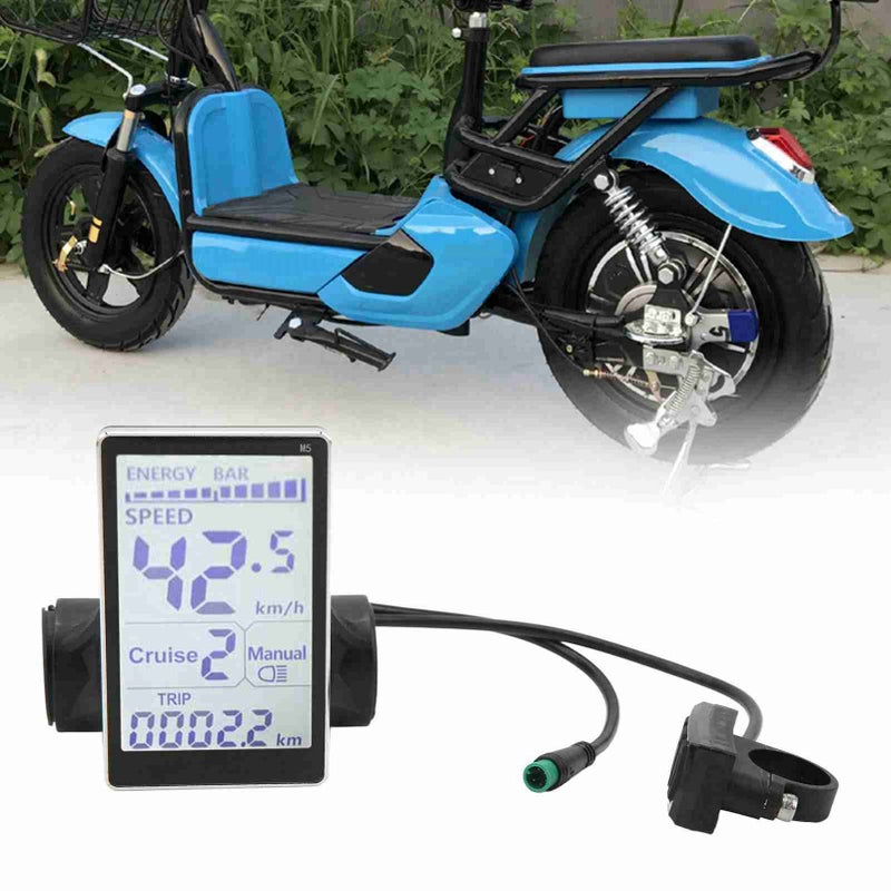 Electric Bike LCD Meter 5 Pin 24V 36V 48V 60V Universal E Scooter M5 LCD Panel Screen for 31.8 22.2mm Electric Bikes - Image 1