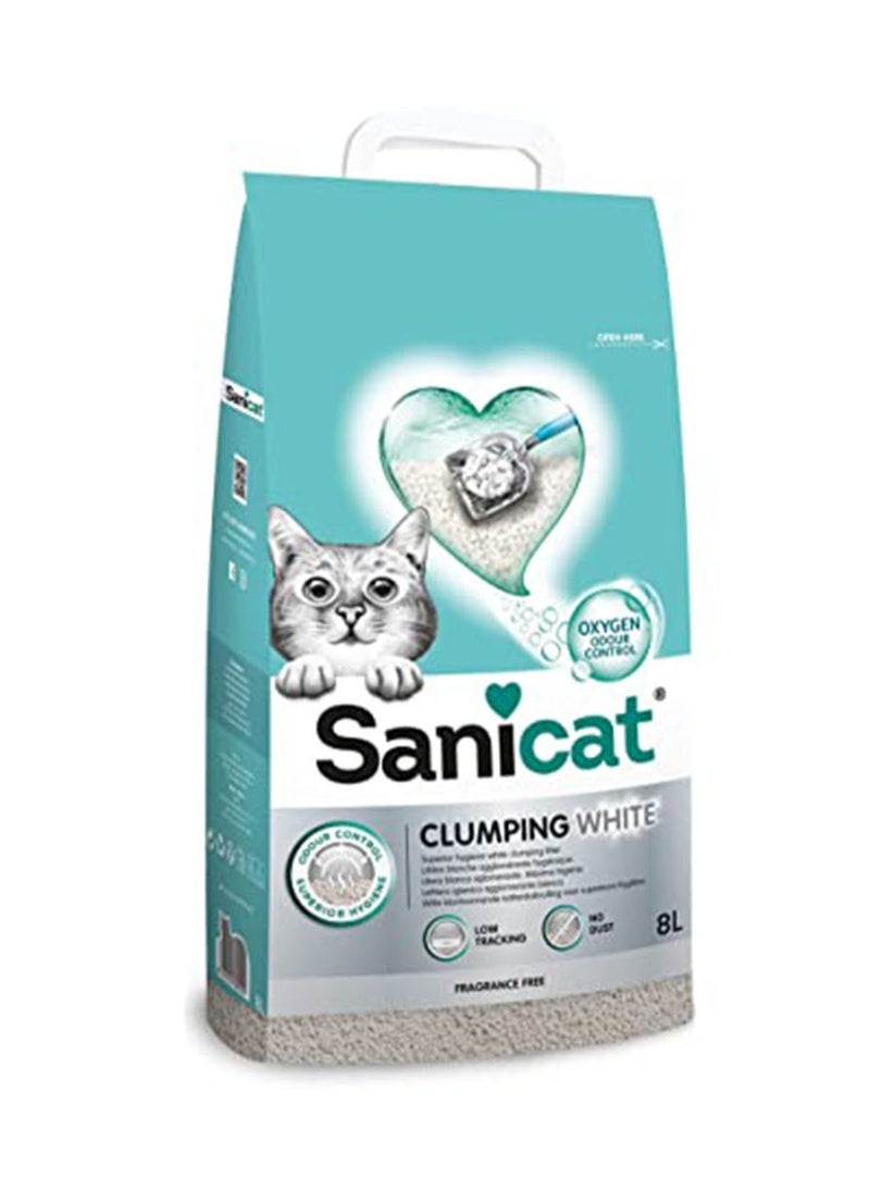 Sanicat White Clumping Cat Litter 10l 