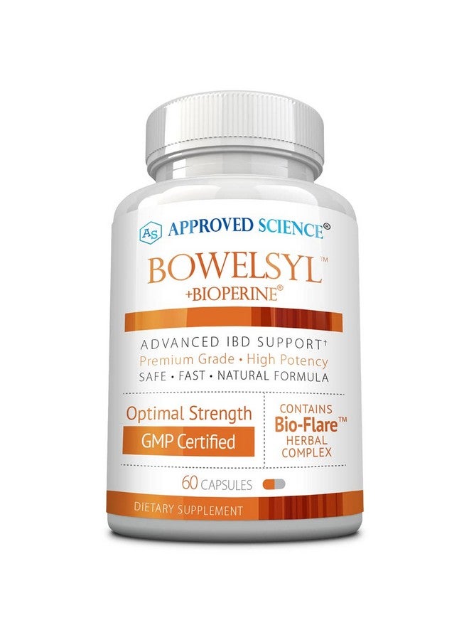 Approved Science Bowelsyl - 60 Capsules - Supports GI Tract, Soothes Colon, Restores Nutrients - High Absorption - All Natural, Non-GMO - Image 1
