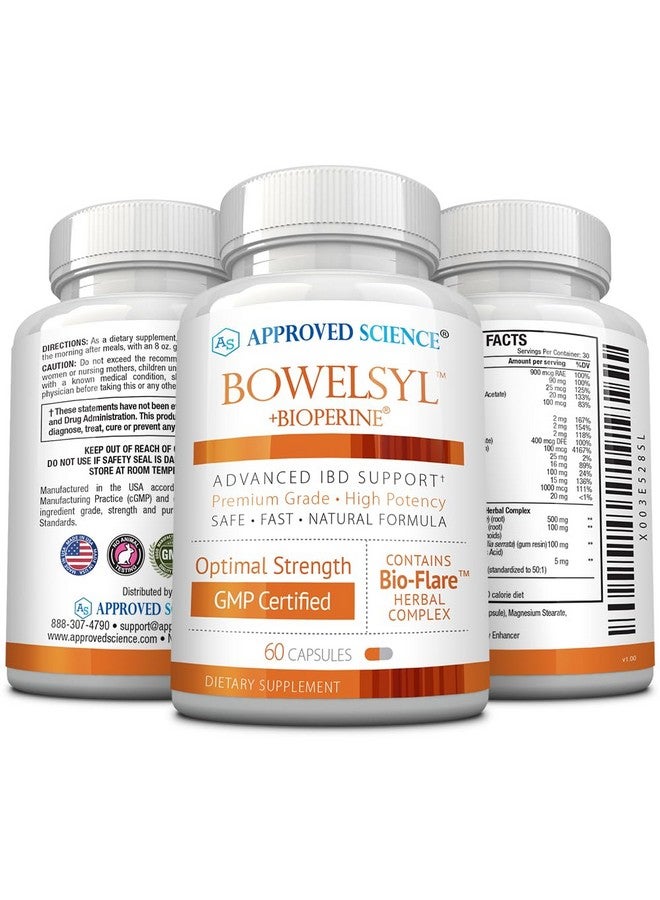 Approved Science Bowelsyl - 60 Capsules - Supports GI Tract, Soothes Colon, Restores Nutrients - High Absorption - All Natural, Non-GMO - Image 4