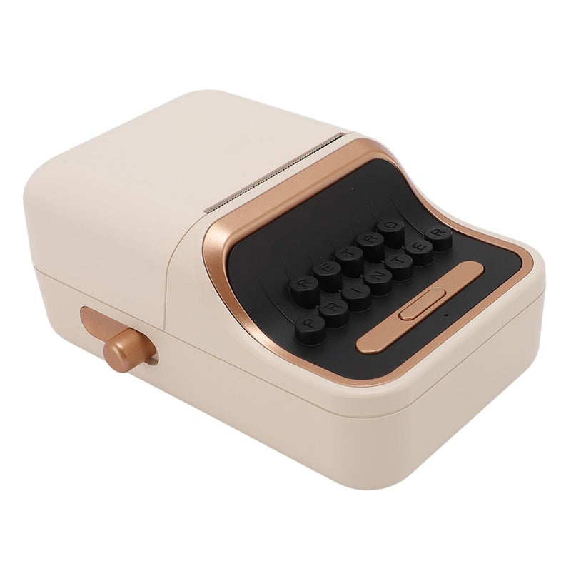 Vintage Style Thermal Label Printer Bluetooth 5 0 For Shipping Office Home Business - Image 4