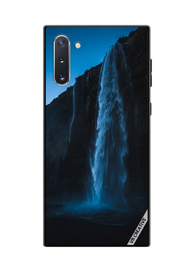 VR CREATIVE Protective Case Cover For Samsung Galaxy Note10 5G Blue Waterfall Design Multicolour - Image 1