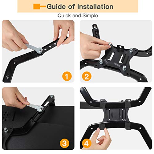 ErGear VESA Mount Adapter, Universal Non-VESA Monitor Stand Adapter for 17 to 27 Inch Screens, VESA Bracket 75x75 mm - EGMUA4 - Image 5