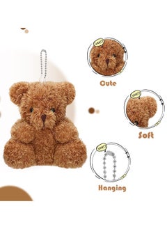 Y&D SYOSI Mini Teddy Bear, 6Pcs Stuffed Animal Toys, 4in Bears Doll for Boys Girls Birthday Cake Wedding Decorations Present Graduation Party Favors Bag Keychain  - Image 3