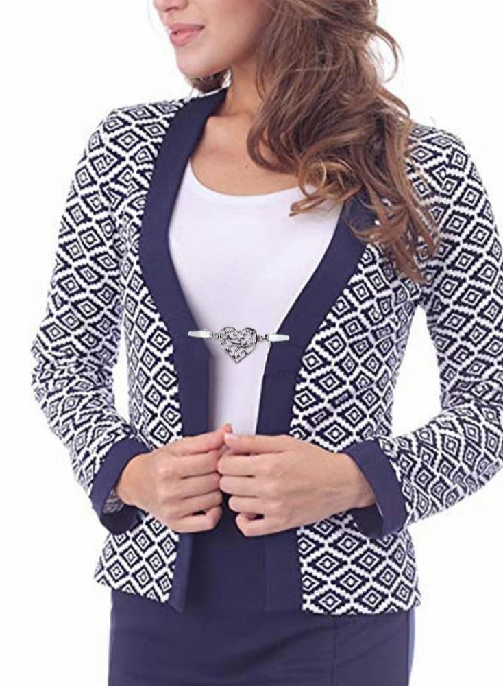 4pcs Vintage Clothes Shawl Clips, Shawl Brooch Clips, Silk Scarf Button Cardigan Corset Collar Clip for Women Girls Winter Scarf Button Clothes Waist (2 Styles) - Image 4