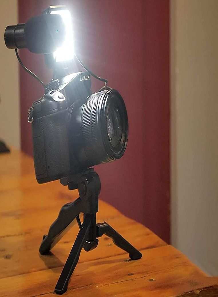 Vlogging Live Streaming Kit With Microphone Tripod Black - Image 4