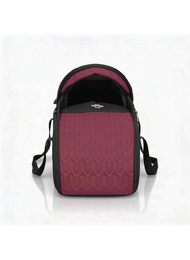 Petit Bebe Allure Baby Carrycot, Dark Red - Image 2