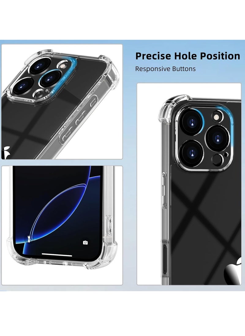 Generic - Case Compatible with iPhone 16 pro max Case, Crystal Clear Case Designed for iPhone 16 pro max TPU Case with 4 Corners Shockproof Protection and Camera Protection Anti-Fall Clear Case - Image 1