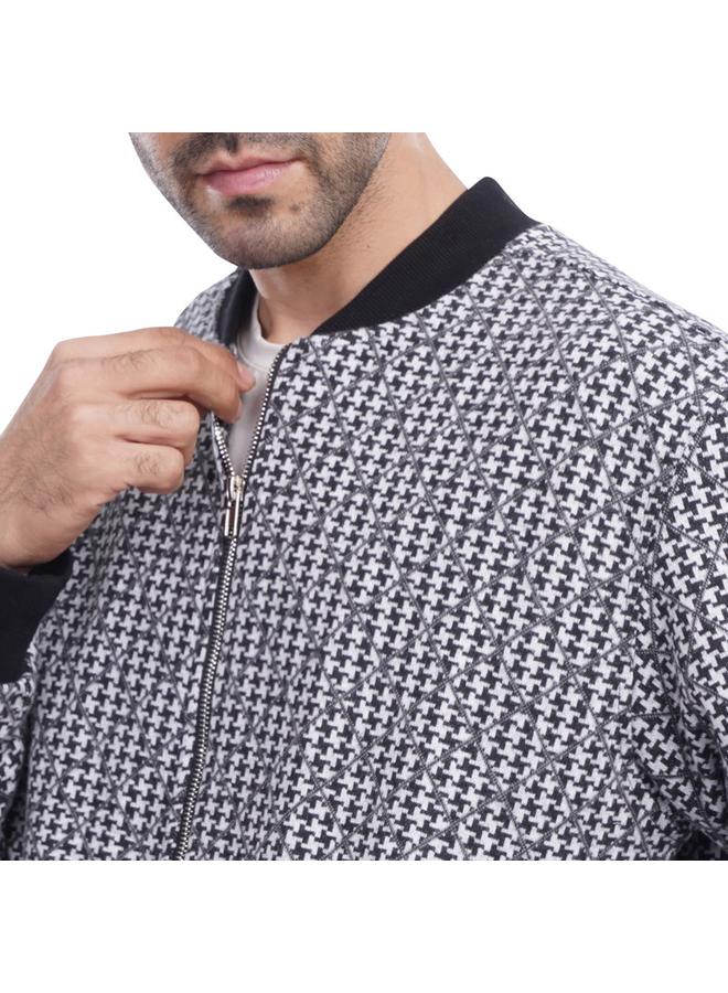 Coup Men’s Fashionable Bomber Jacket with Long Sleeves - Image 2