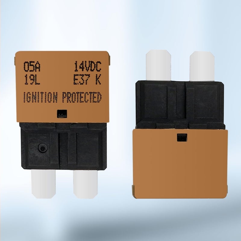 jamgoer 5 Amp Auto Reset Circuit Breaker ATC/ATO Resettable Fuse Low Profile Auto Satander Blade Fuse DC12V-32V for Car Truck RV Marine Boat Pack of 10 - Image 4