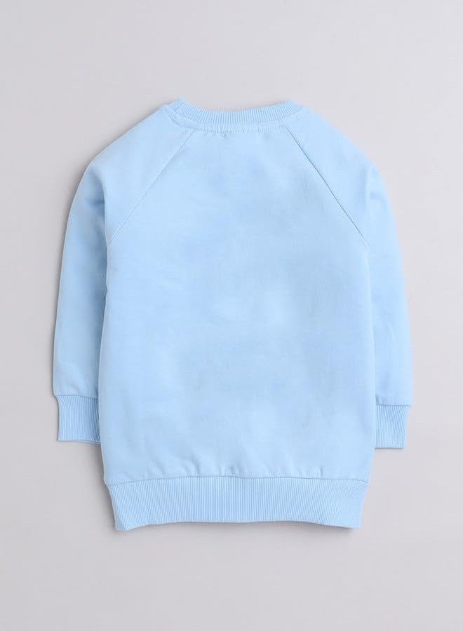 BUMZEE سويت شيرت قطني بأكمام طويلة للأولاد من BUMZEE باللون الأزرق السماوي، مناسب للأعمار من 12 إلى 18 شهرًا (Peb9676D-sbl) - Image 2